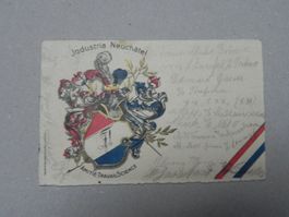 Studenten Karte Jndustria Neuchatel NE 1905