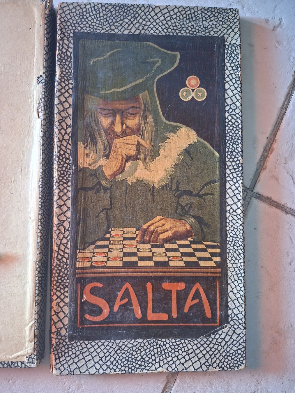 Jeux: Antique Salta Game - Complete: Box, Board, 30 Pieces  – D'occasion à Filzbach par Ariane_SR71 7