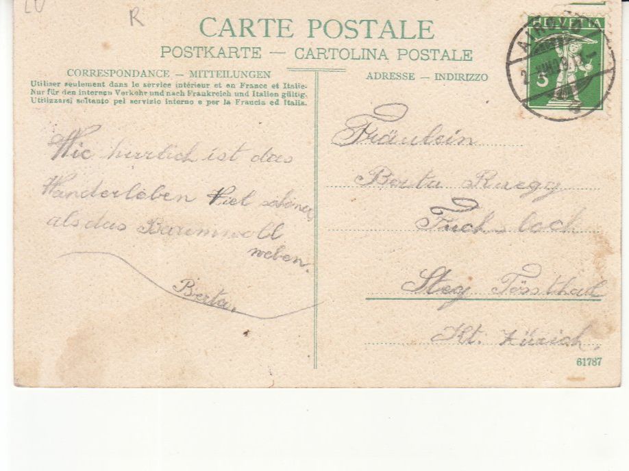 Cartoline postali: Göschenen 1909 – Usato da Bürglen TG venduto da StampGraf 1