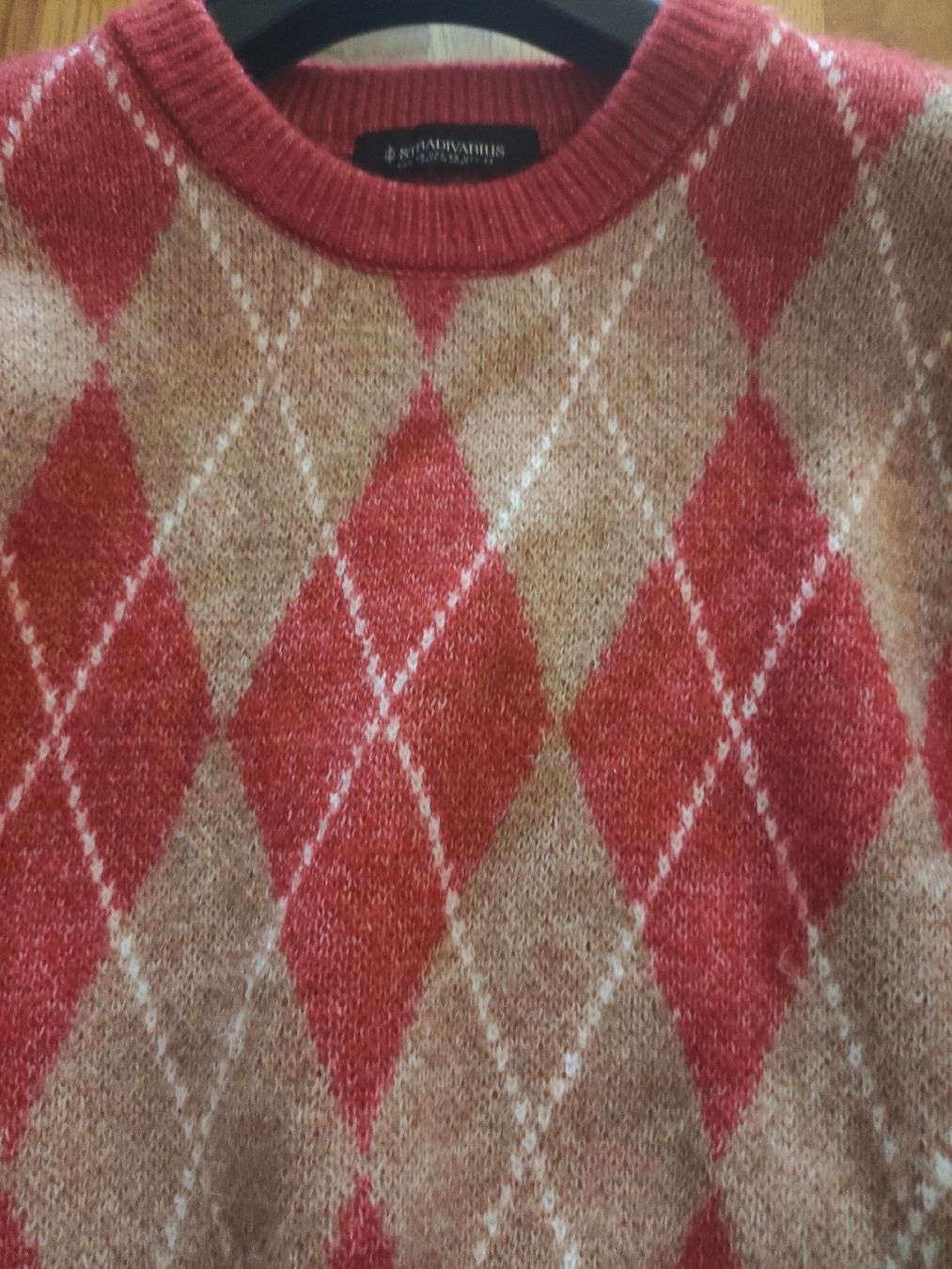 Stradivarius Maglioni & Felpe: Stradivarius Pullover beige rot XS, Argyle Neuwertig – Nuovo (secondo la descrizione) da Schliern b. Köniz venduto da Pecannut 7