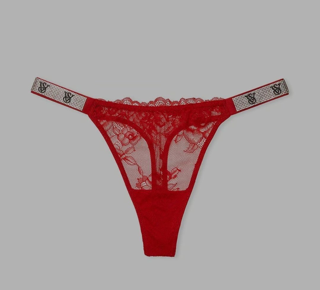 Victoria's Secret Altra biancheria intima: Victoria's Secret String Spitze Rot VS Strasssteine Gr.M Neu – Nuovo e nell'imballaggio originale da Nänikon venduto da Skin-Beauty