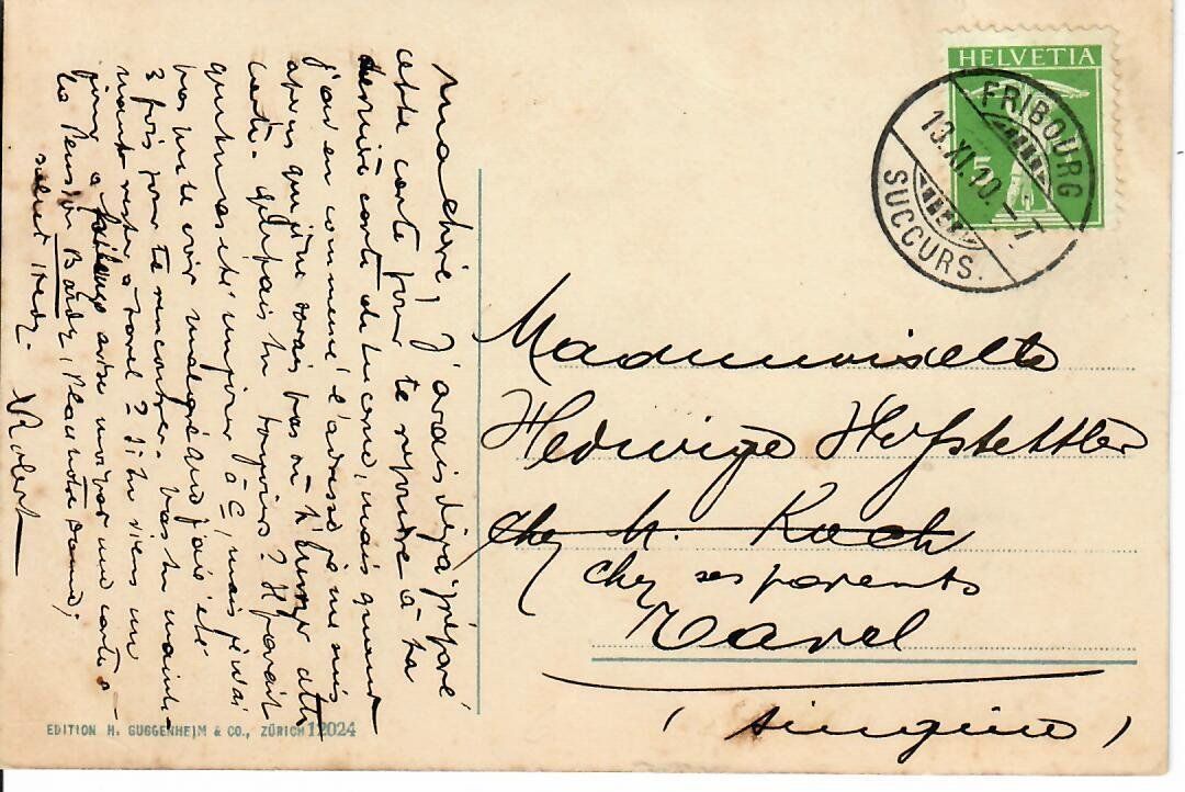 Cartoline postali: Morat - Murten 1910 mit 125II – Usato da Hochdorf venduto da Ziegel-16 1