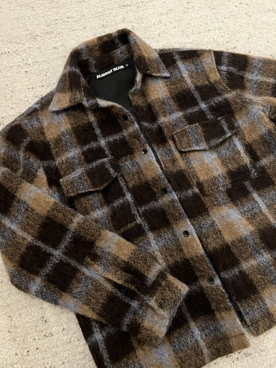 Giacche: Checked Overshirt Jacket - ALMOSTBLUE – Nuovo (secondo la descrizione) da St. Gallen venduto da trxcy 3