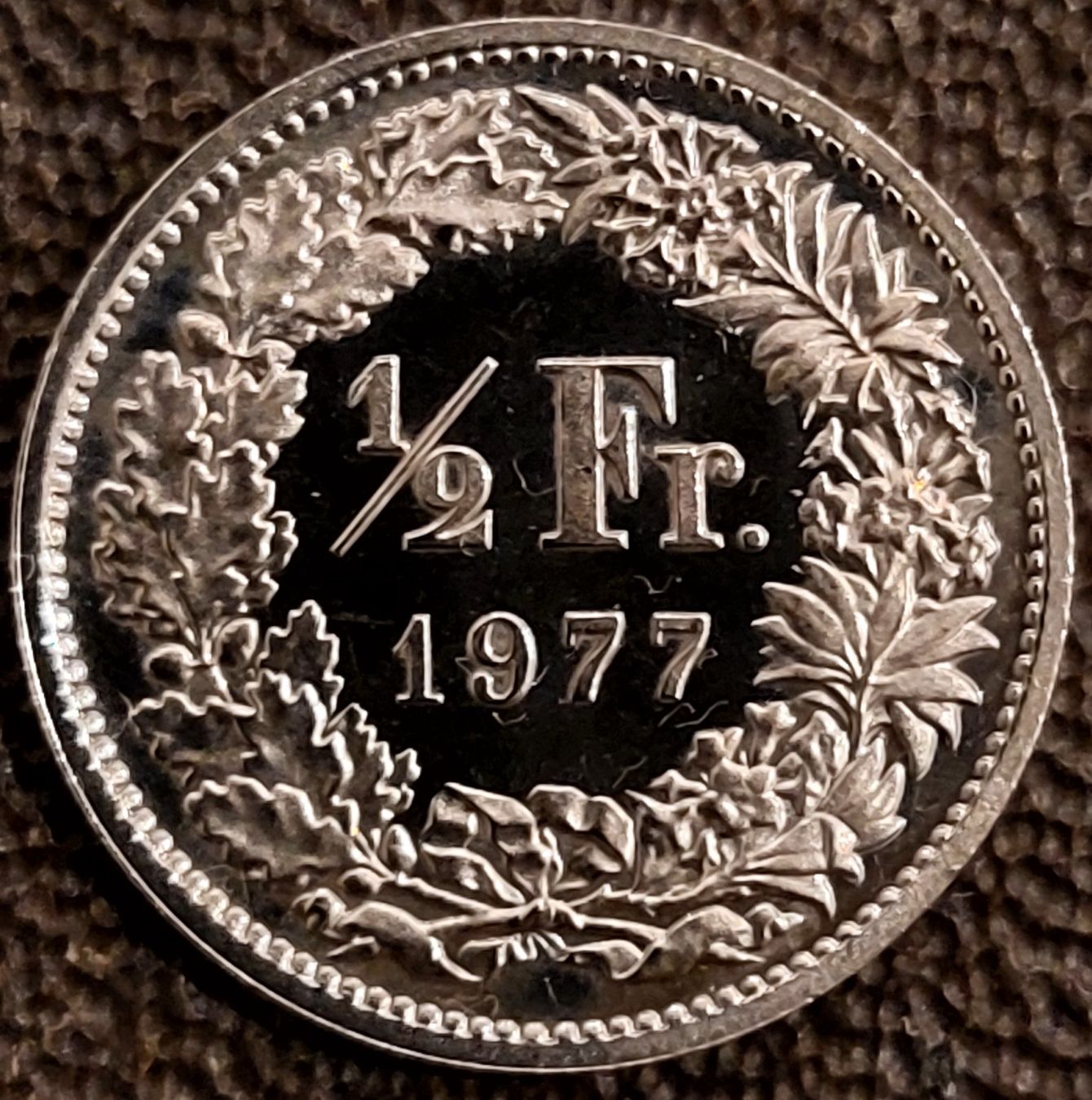 Alle Münzen: 50 Rappen 1977 stgl. / aus Münzsatz – Neu (gemäss Beschreibung) aus Arch von coinsandmore