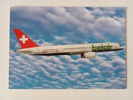 Aviatik Ansichtskarte Belair Boeing B 757-200