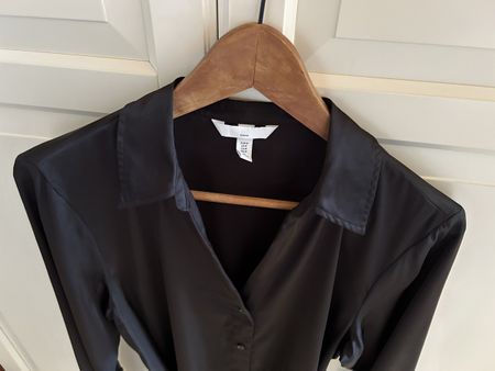 H&M Umstands-Bluse MAMA, black, Grösse M
