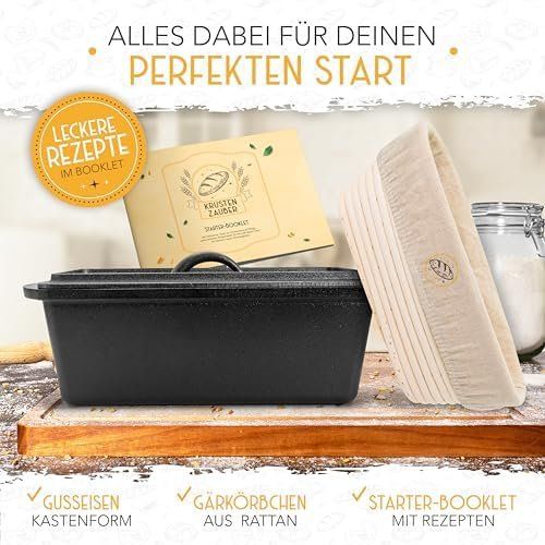 Backformen: Brotbackform Deckel Gärkorb 28cm Backform Gusseisen Brotform – Neu und originalverpackt aus Hundwil von pak_7zvn 3