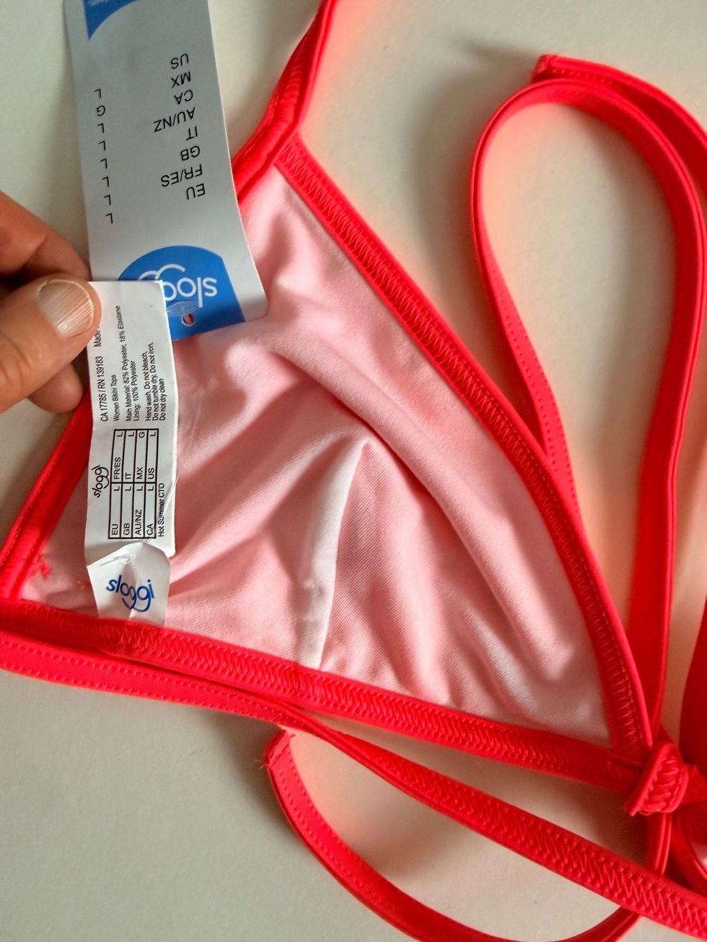 Sloggi Costumi da bagno & Bikini: SLOGGI, Bikini-Top HOT SOMMER, Grösse L, Farbe Pink – Nuovo e nell'imballaggio originale da Rudolfstetten venduto da gst_g7xl 7