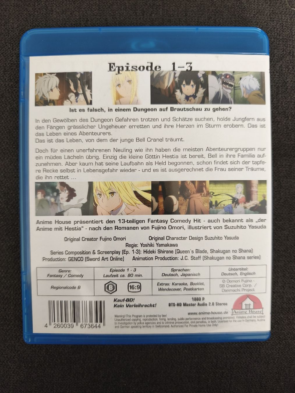 Tutti i DVDs: Danmachi Blu-ray Volume 1 – Usato da Näfels venduto da ChocolateMuffin 1