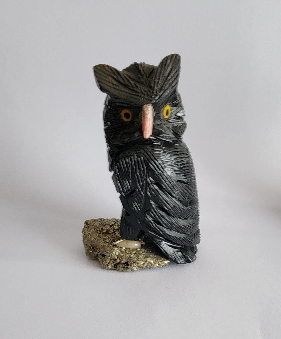 Statuette: Mineral / Halb Edelstein Papagei, Eule, Tuca Figur, NEU! – Nuovo (secondo la descrizione) da Lima- Peru venduto da Alpaka-Haus 3