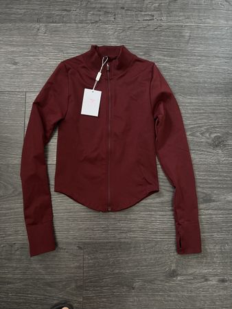TEVEO Femme Shaping Zip Jacket Weinrot Grösse S neu