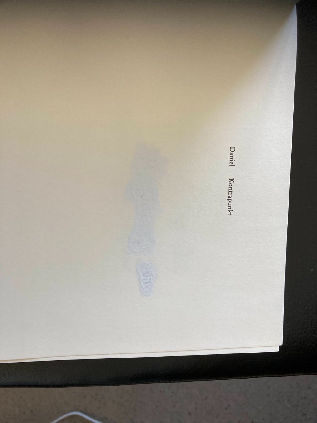 Libri: Thomas Daniel: Kontrapunkt – Nuovo (secondo la descrizione) da Zürich venduto da donpuffo 2