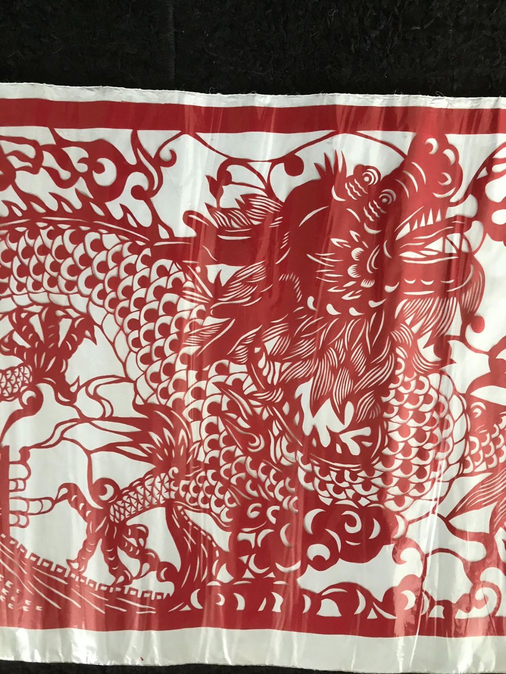 Grafica & Litografie: Scherenschnitt rot 123 x 50 cm – Usato da Luzern venduto da Turmliebe 3