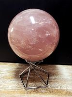 Schöne Starlight Rosenquarzkugel 79mm 690g