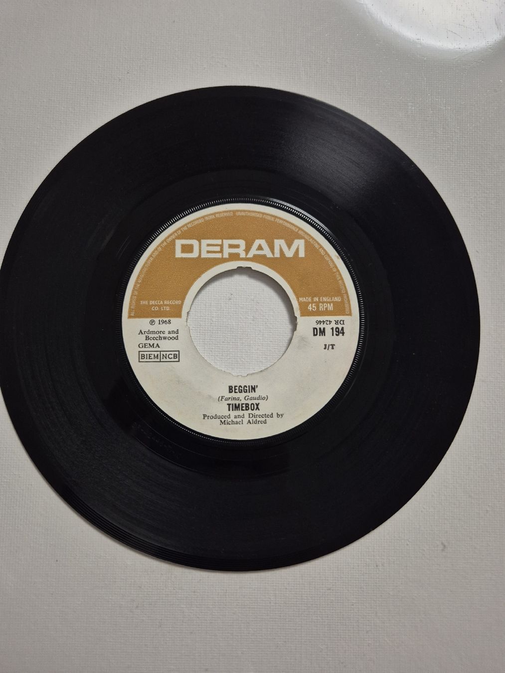 Dischi in vinile: Timebox -  Beggin...Single 7  – Usato da Uster venduto da newwave0 1