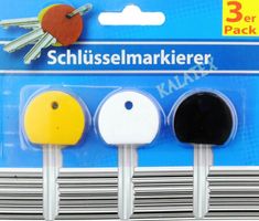 3 Stück Schlüsselmarkierer /schnelle Erkennung des Schlüssel