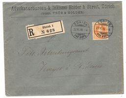 Lettre R. de Zürich pour Châtel St.Denis le 23.VI.03