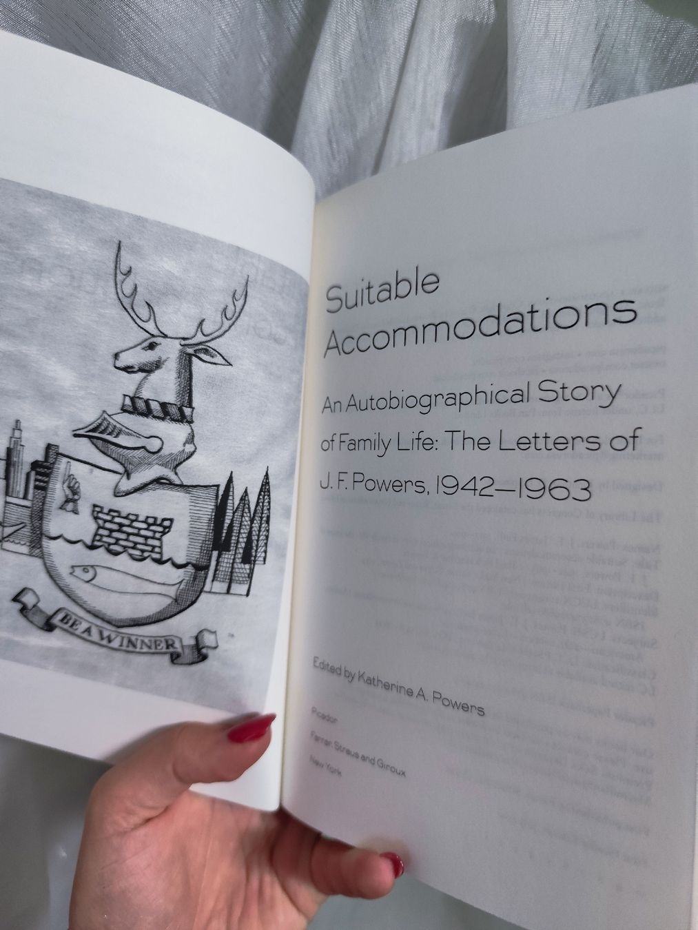 Libri: Suitable Accommodations: J.F. Powers Letters 1942-1963 – Usato da Mägenwil venduto da VintageGirly 8
