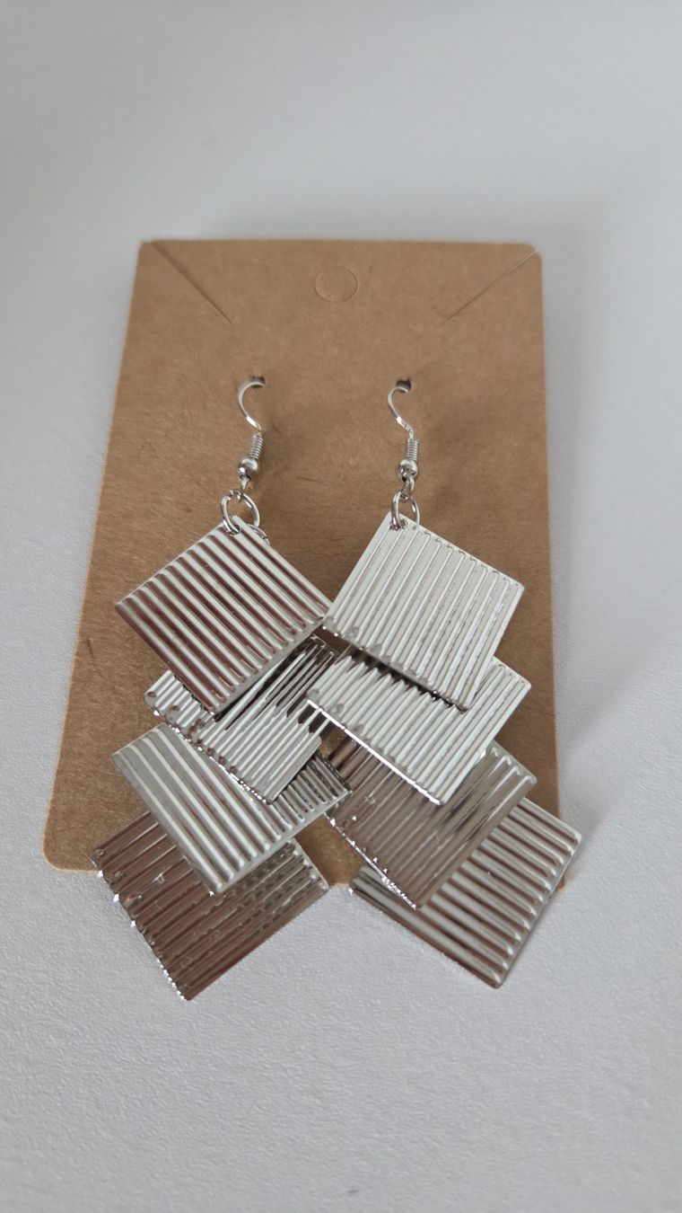 Orecchini pendenti & Orecchini a lobo: Ohrringe Modeschmuck Geometrisch Boho Style silberfarben NEU – Usato da Weggis venduto da Leeclipse 1