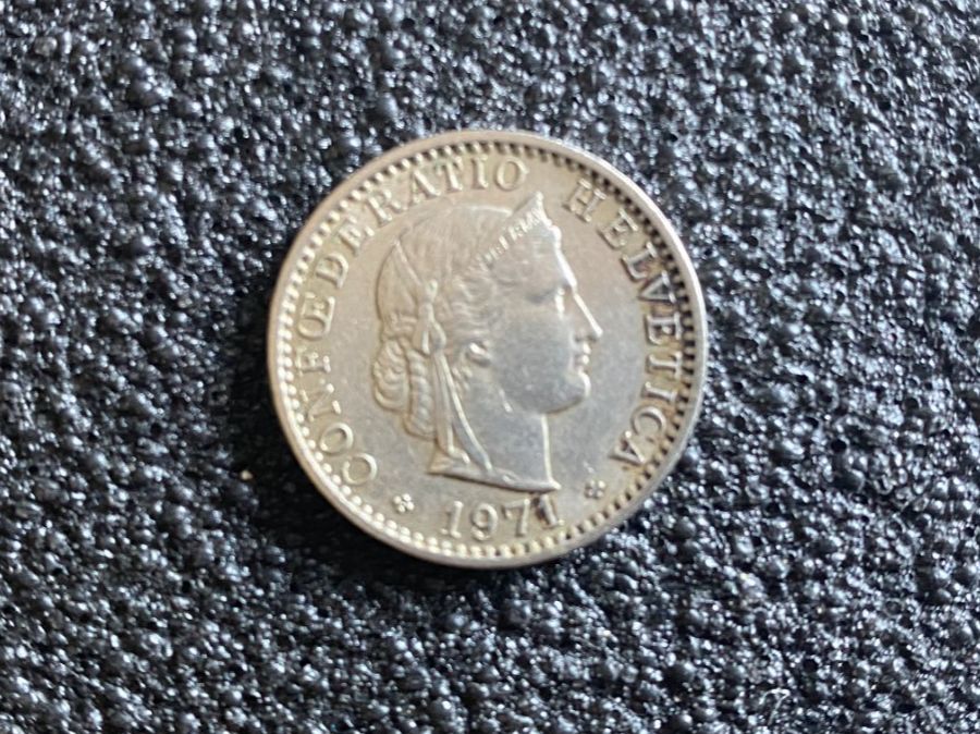 Alle Münzen: 20 Rappen 1971 – Gebraucht aus Hünenberg von Ecila