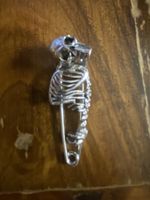 Brosche, Halloween, Metall Skelett, Anstecknadel