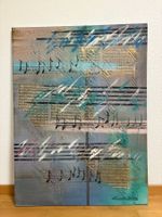 76 cm breitx101 cm hoch/Handgemalt Musik mit Kunst,Symphony