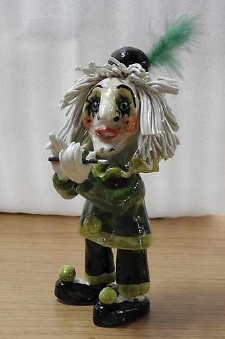 Statuette: FASNACHTSFIGUR Pierrot Piccolo 15-18cm,  EINZELSTUCK – Nuovo (secondo la descrizione) da Ettingen venduto da 1985printemps