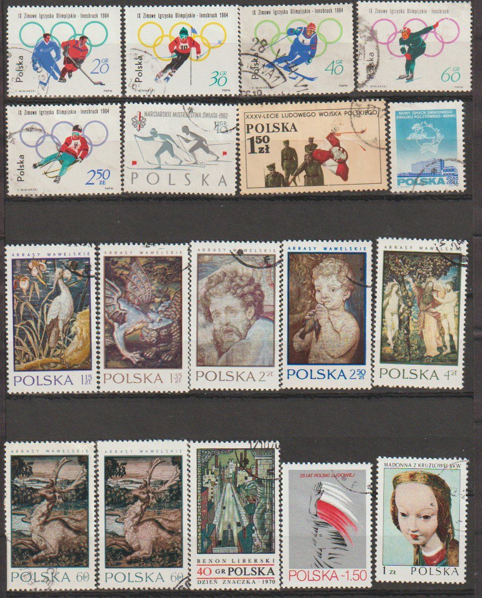 Tutti i francobolli: Pologne – Usato da Crans-Montana venduto da kira56 3