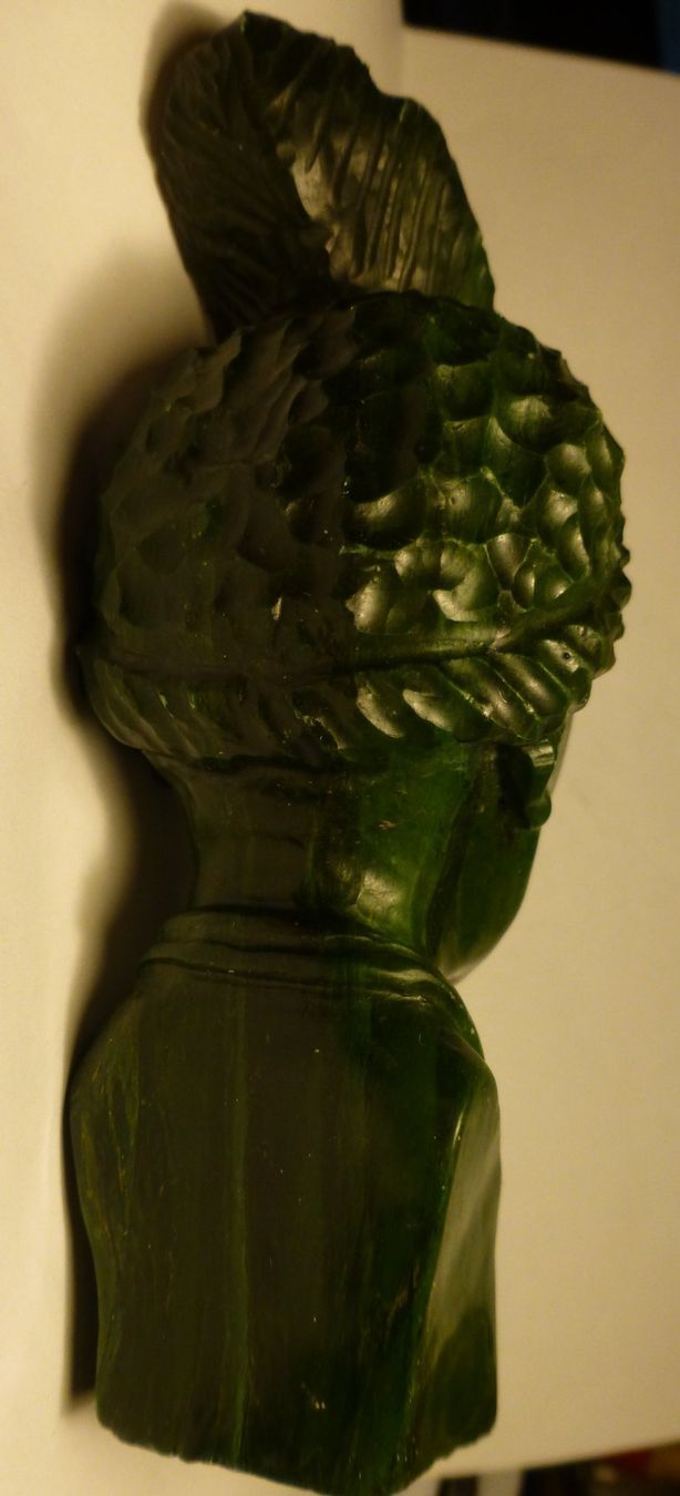 Statuette: TRADITIONELLER ANFÜHRER EINER INDIGENEN GESELLSCHAFT---13 CM – Usato da Zürich venduto da tritonis 2