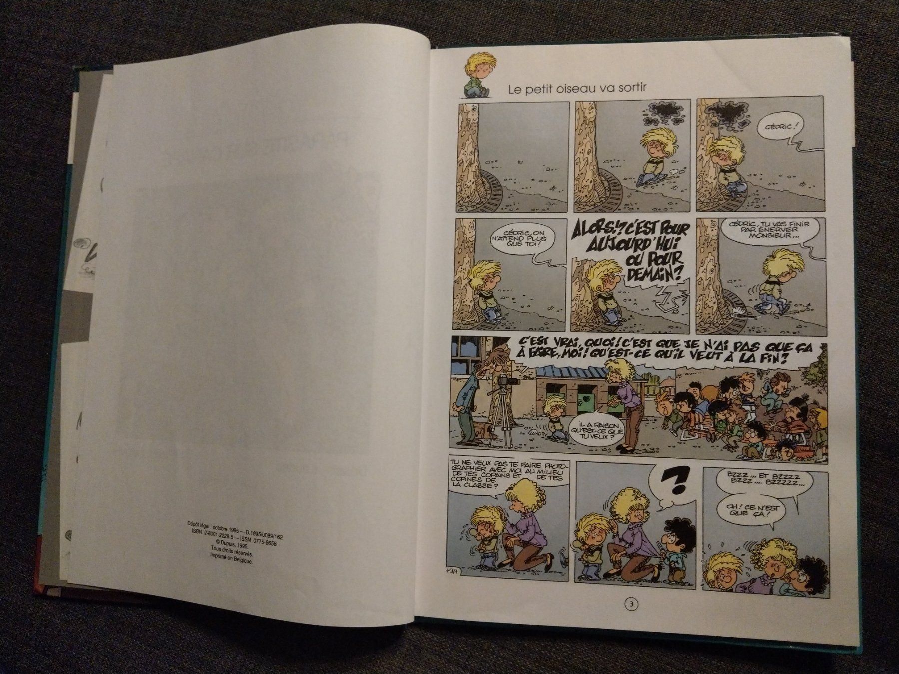 Fumetti: BD Cédric, vol. 9 - Parasite sur canapé – Usato da Thônex venduto da Dg5 2