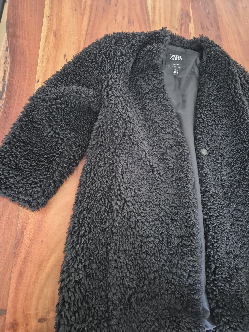 Zara Cappotti: Zara Teddy Mantel schwarz Grösse S – Nuovo (secondo la descrizione) da Kollbrunn venduto da mela_nie 4