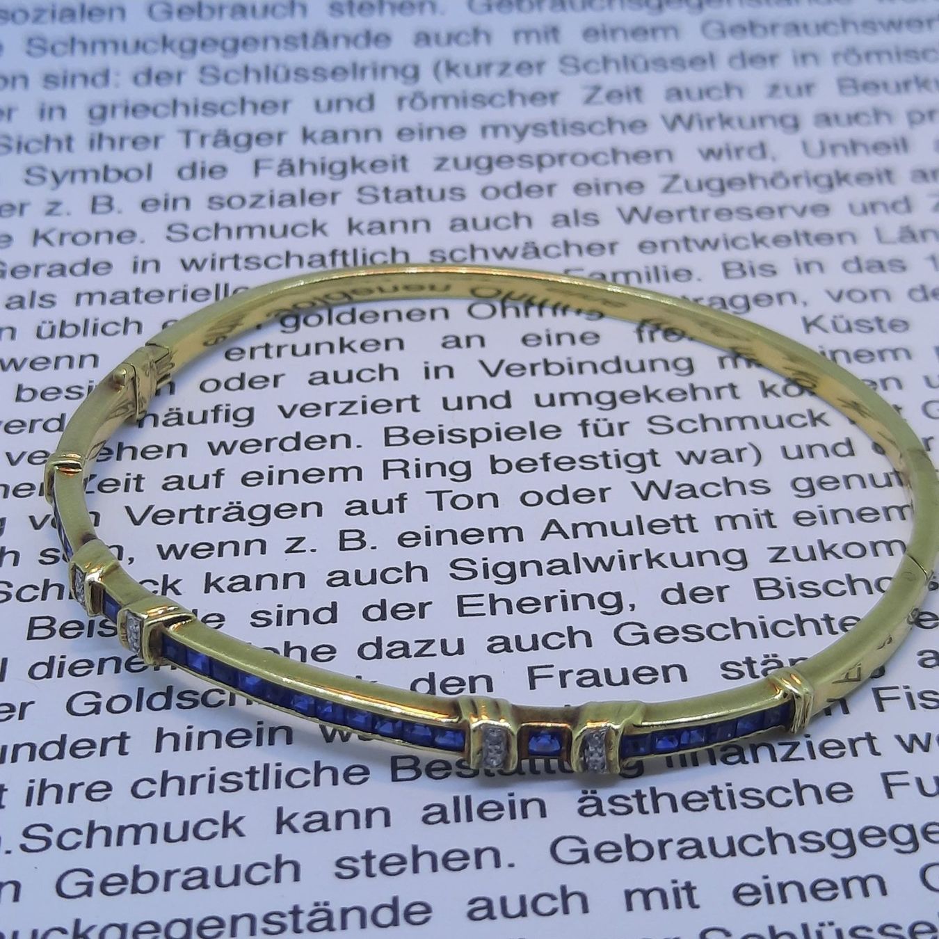 Bracciali & Braccialetti: Goldarmband mit erstklassigen Edelsteinen – Usato da Unterägeri venduto da Altgoldschmuck 6