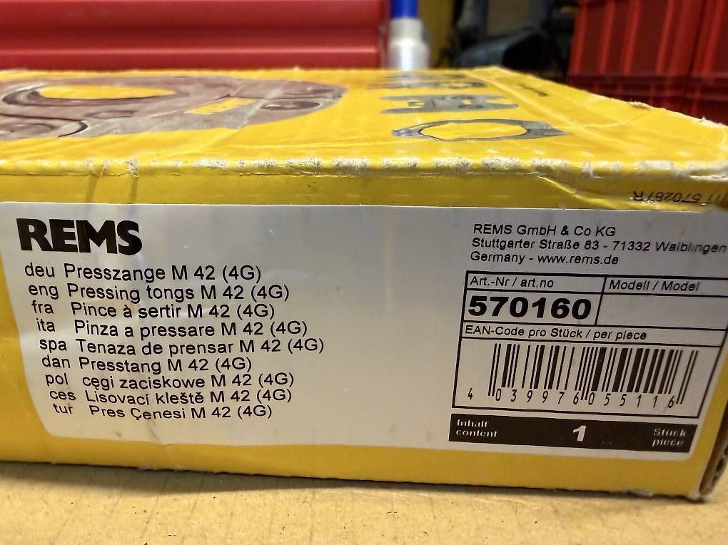Rems Tutti gli attrezzi: REMS Presszange M42 und M54 – Usato da Necker venduto da liq24 4