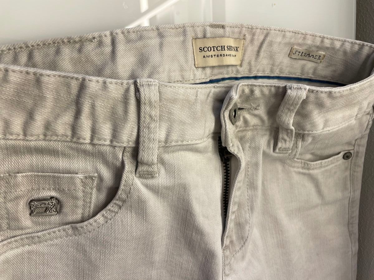 Pantaloni: Scotch&Soda Kinder Sommer-Hose hellgrau Gr. 140 – Usato da Berg TG venduto da Gianeja 2