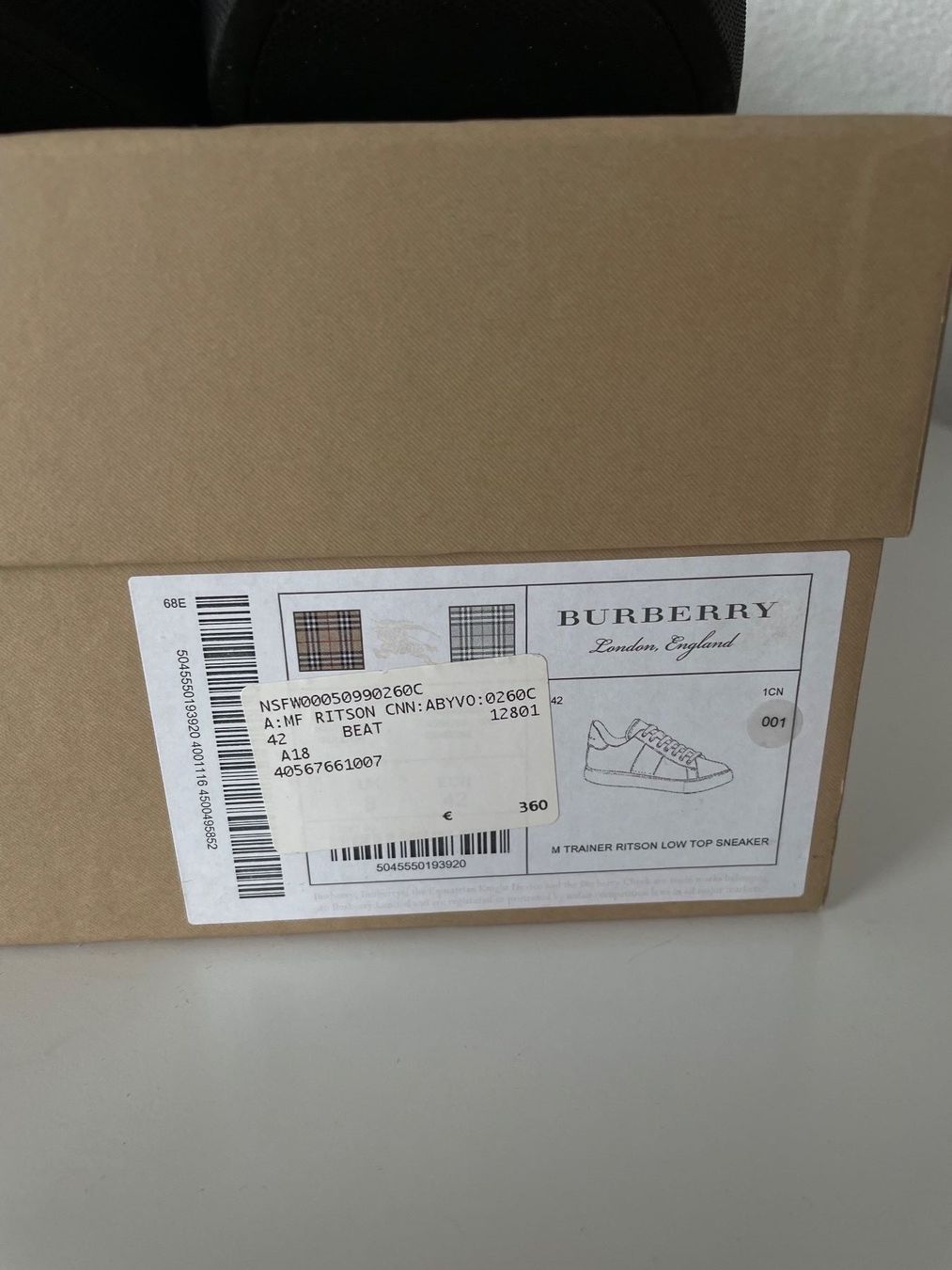 Burberry Herrenschuhe: Burberry Sneaker Schwarz – Neu (gemäss Beschreibung) aus Lengnau AG von AJ2001 5
