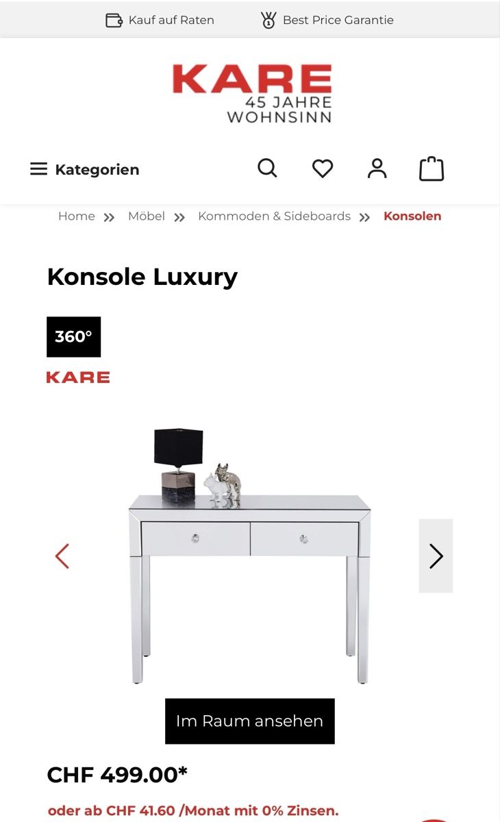 Kare Cassettiere: Kare Design Konsole – Usato da Aesch BL venduto da tkivilaa