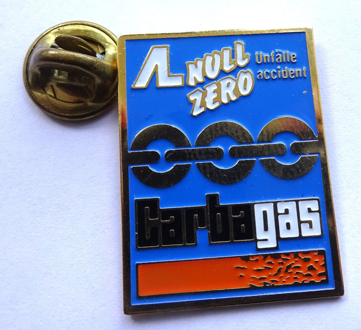 Placchette & Badge: Pin GARBA GAS  null zero unfälle – Usato da Utzenstorf venduto da BUtter81