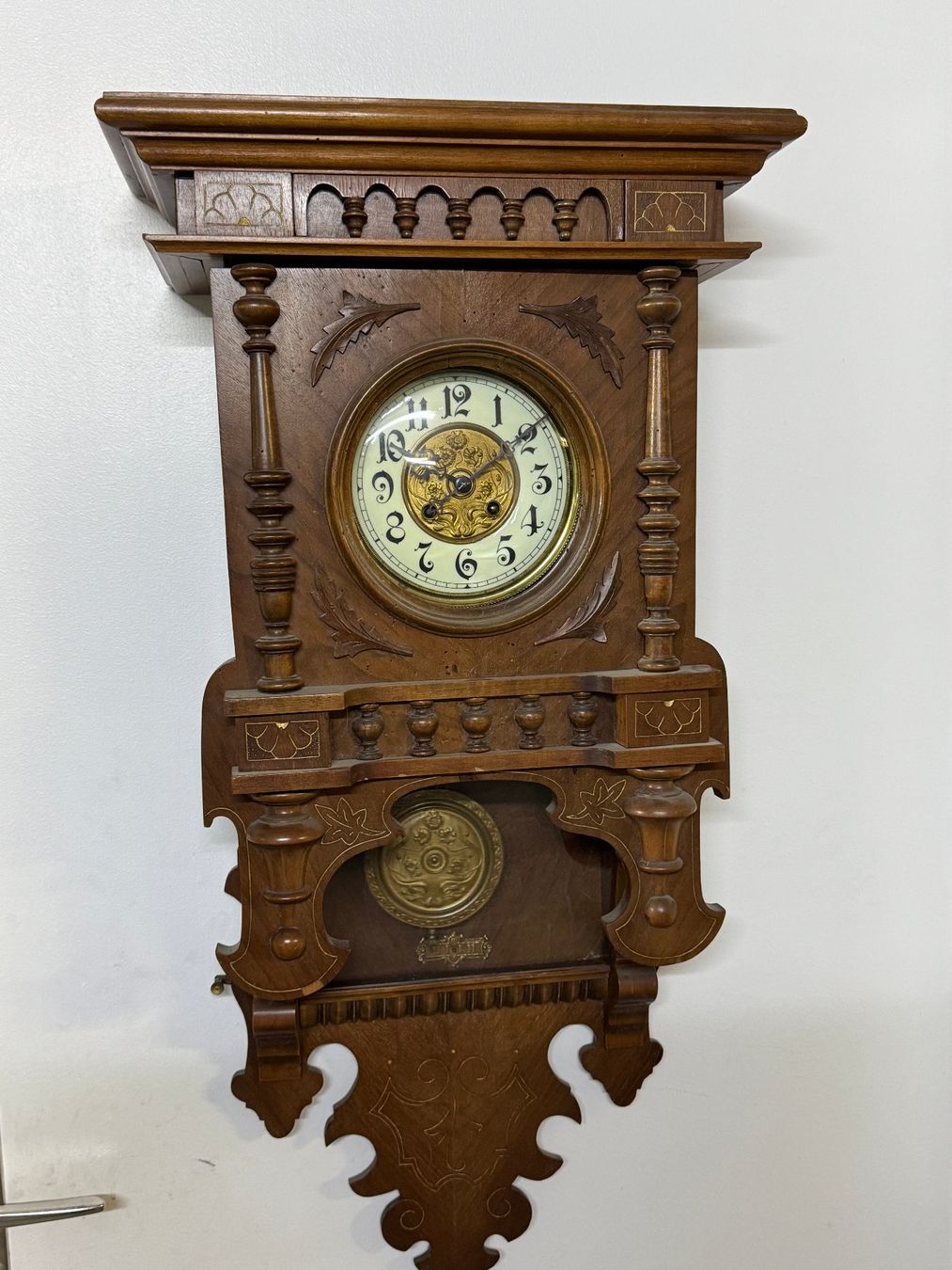 Orologi: grosse  antike alte Wanduhr Jugendstil – Usato da Schönenwerd venduto da Comtoise