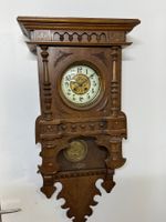 grosse  antike alte Wanduhr Jugendstil