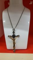 Kreuz Anhänger mit Kette, neuwertig, Modeschmuck,