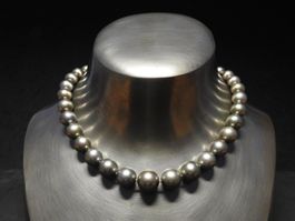 Tahiti Kulturperlen-Collier "Bronce"