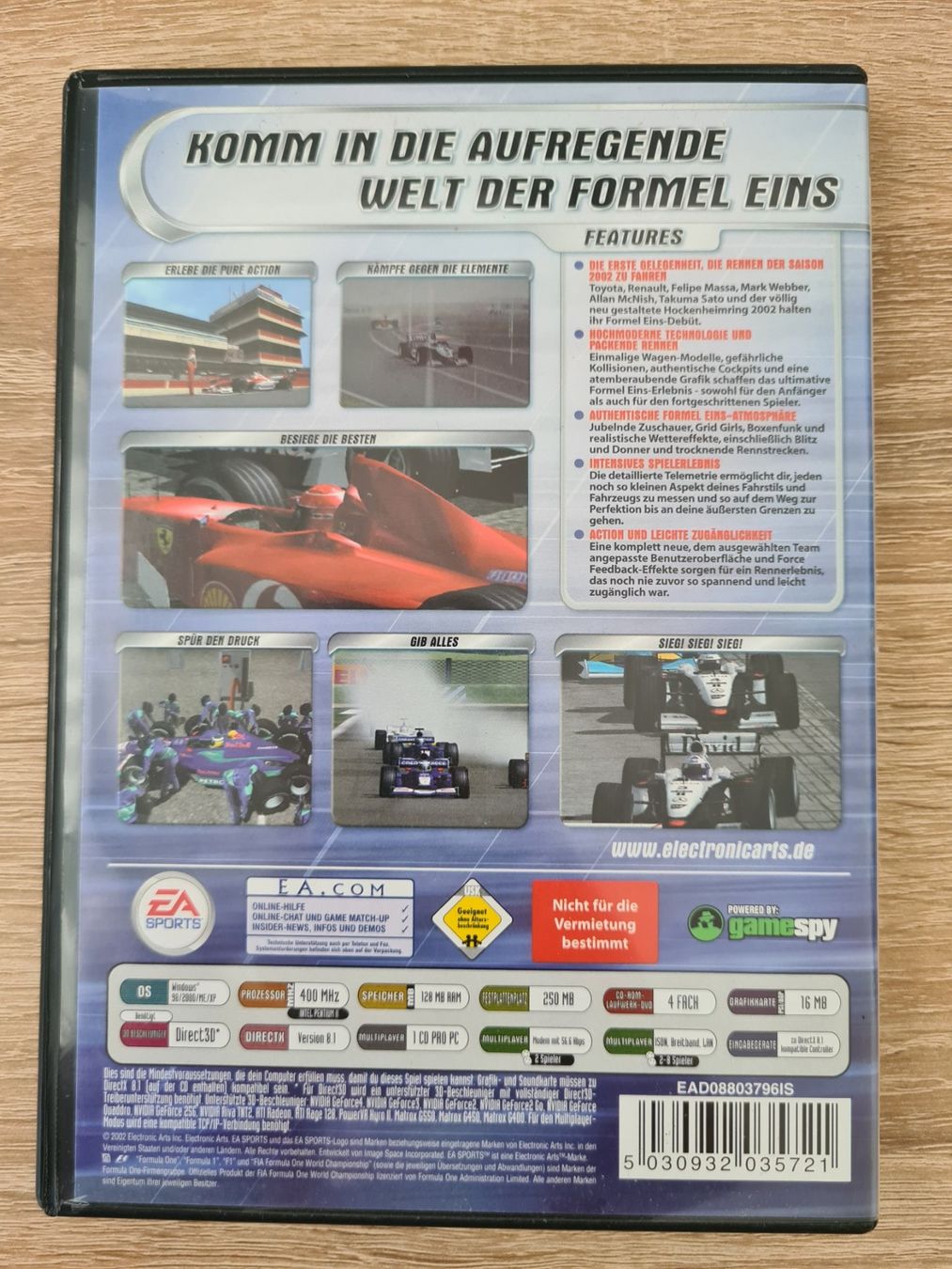Giochi: F1 2002 (German Cover) - PC – Usato da Carouge GE venduto da Gasco 1