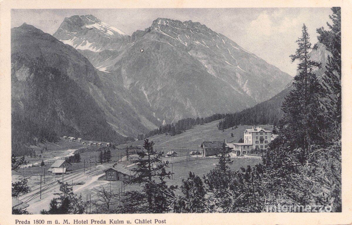 Cartoline postali: Preda GR // 1927 Hotel Preda Kulm // Sommer – Usato da Basel venduto da intermezzo12