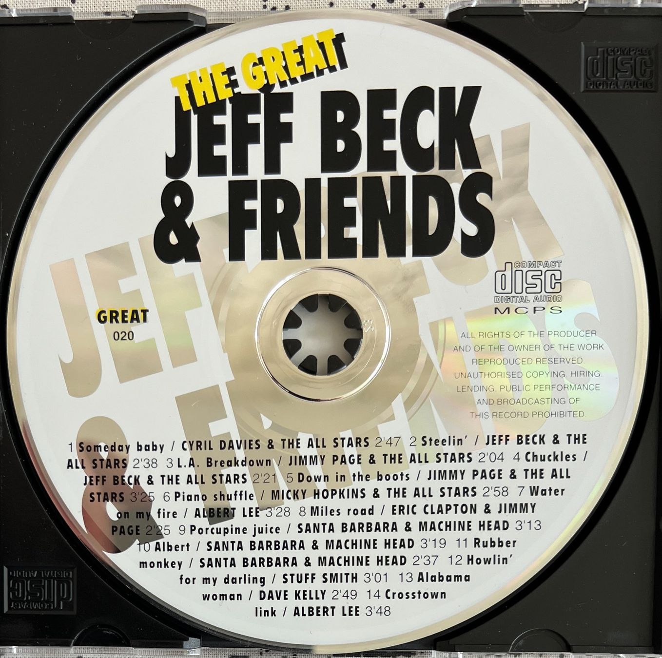 CDs: JEFF BECK / Jeff Beck & Friends – D'occasion à Bischofszell par kustavi 2
