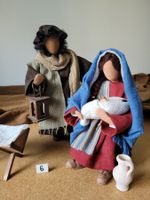 Schwarzenberger Krippenfiguren 27cm Gruppe Maria/Josef N6