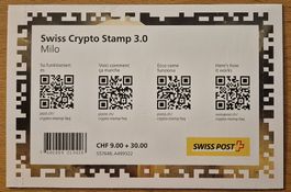 Crypto Stamp 3.0 Milo ID 6, STARTPREIS unter Ausgabepreis!!!