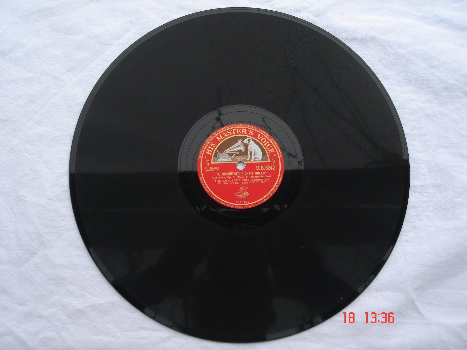 Dischi in vinile: Schellackplatten Mendelssohn. Ein Sommernachtstraum – Usato da Aeschi SO venduto da abi1951 2