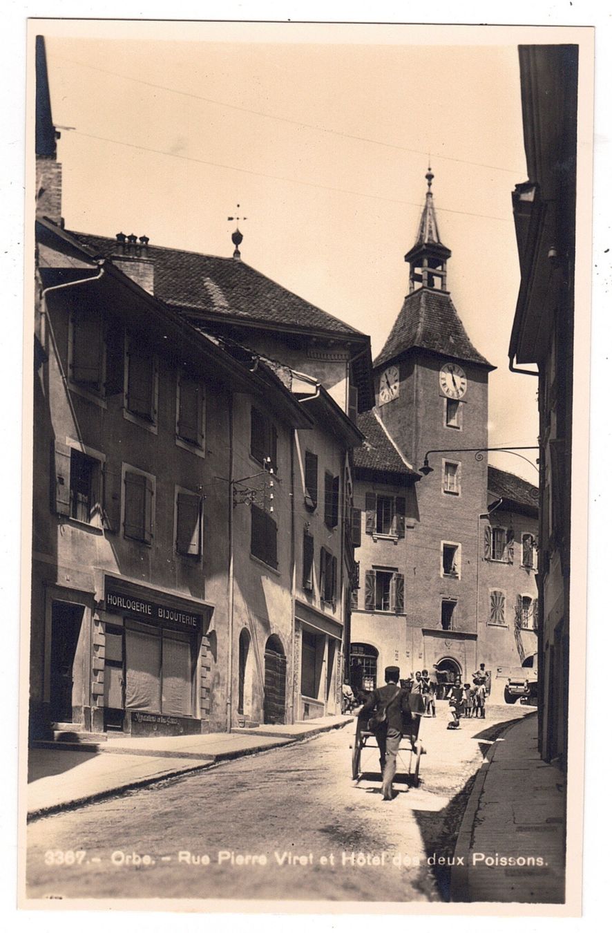 Cartoline postali: Orbe, Rue Pierre Viret – Usato da La Tour-de-Peilz venduto da amjust