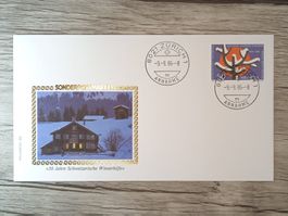 TR51 Enveloppe + Timbre Suisse 1986