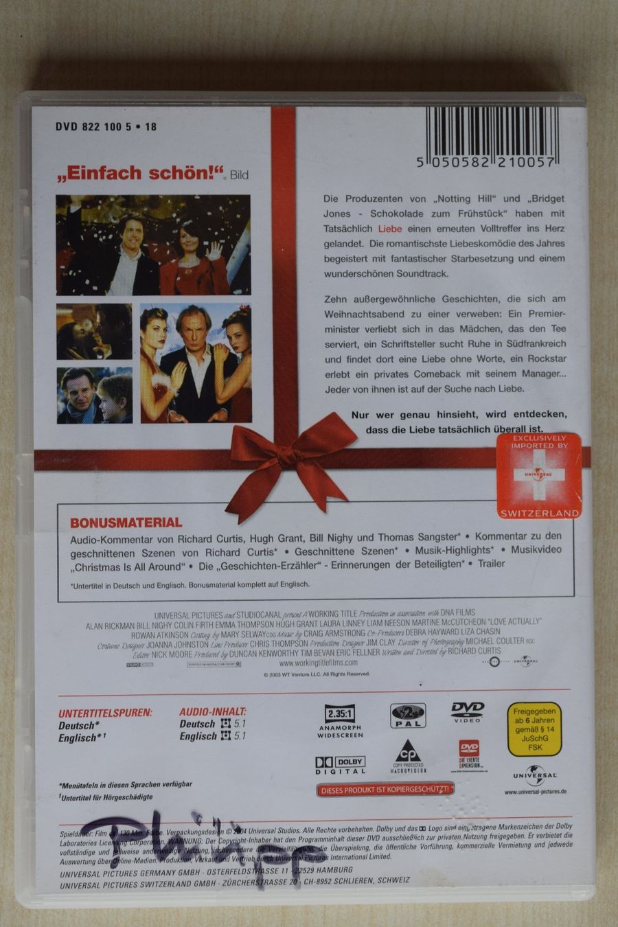 Tutti i DVDs: Tatsächlich...Liebe DVD (240) – Usato da Reutigen venduto da DONDON55 1
